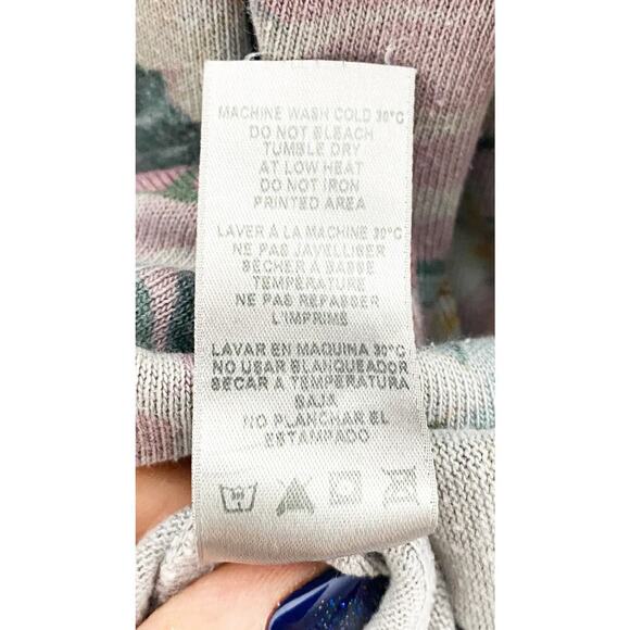 Sundry Floral Sweatshirt in Pink and Green - Picture 9 of 10